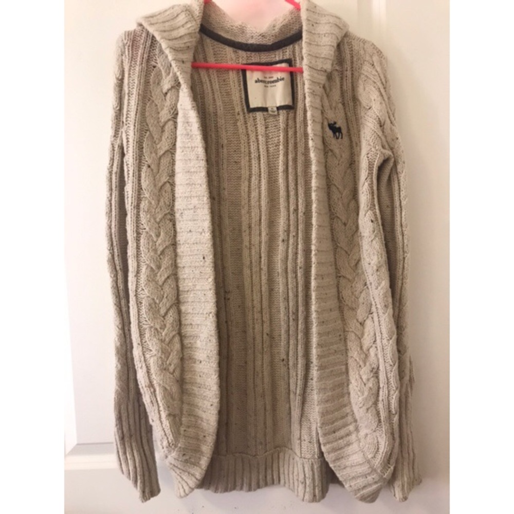 Long sleeve hooded cardigan